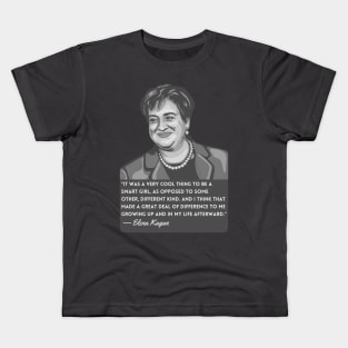 Elena Kagan Portrait and Quote Kids T-Shirt